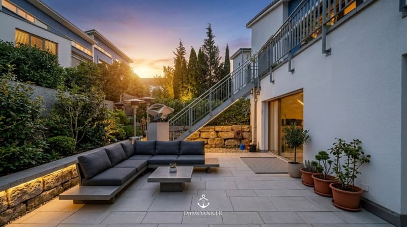 Casa a schiera architettonica con spazio, luce e privacy a Gockhausen (1)