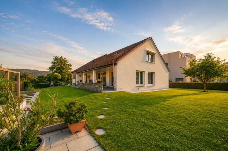 Luxuriöses Wohnen direkt am Rhein - exklusives 6.5-Zimmer-Einfamilienhaus mit traumhafter Aussicht (26)