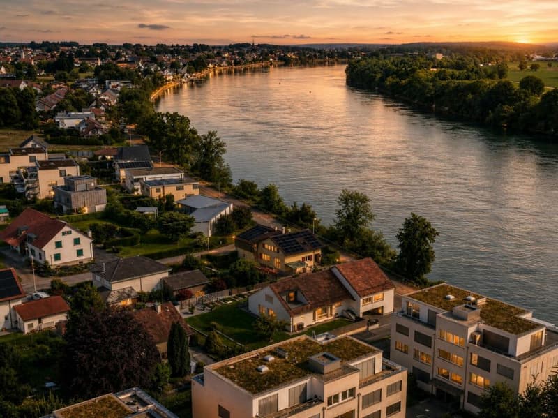 Luxuriöses Wohnen direkt am Rhein - exklusives 6.5-Zimmer-Einfamilienhaus mit traumhafter Aussicht (38)