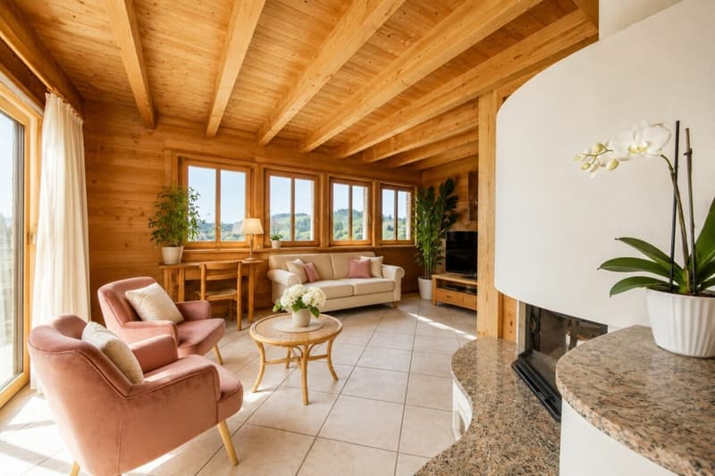 Unique solid wood house made of moonwood - healthy living with mountain views and versatile usage possibilities (8)