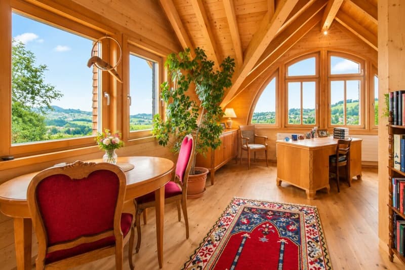 Unique solid wood house made of moonwood - healthy living with mountain views and versatile usage possibilities (13)