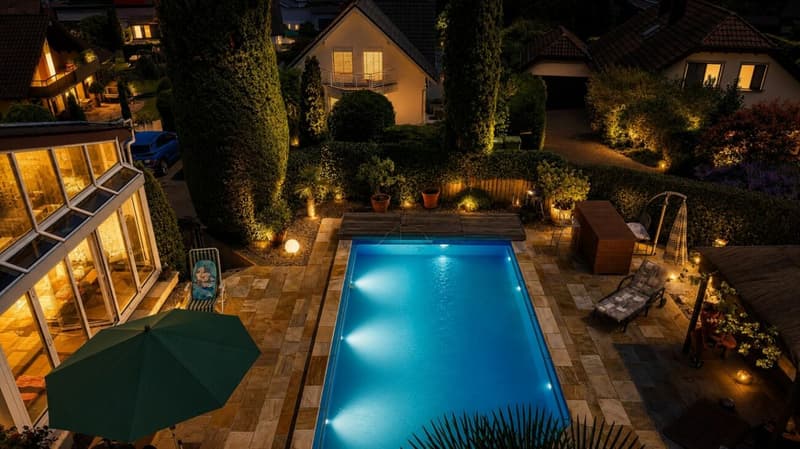 Exklusives Familienparadies mit Pool und Weitblick - grosszügiges 10-Zimmer-Einfamilienhaus in Bergdietikon (5)