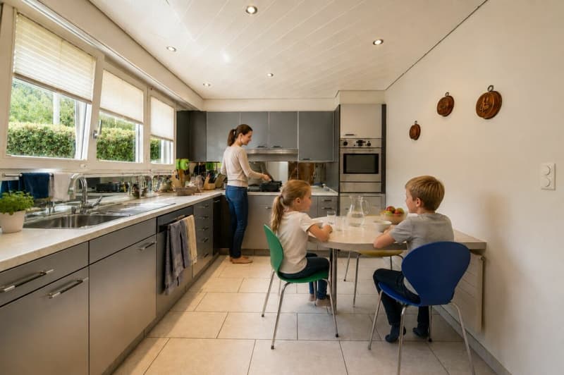 Exklusives Familienparadies mit Pool und Weitblick - grosszügiges 10-Zimmer-Einfamilienhaus in Bergdietikon (33)