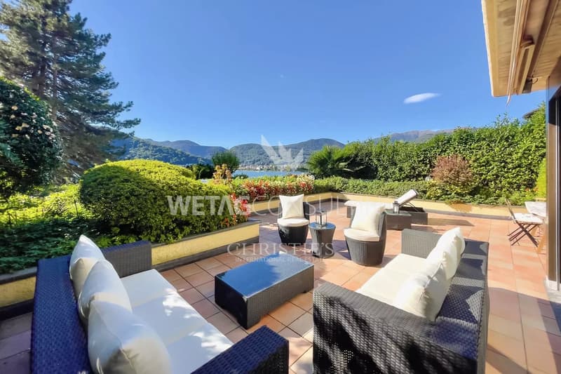 Carabietta: elegante Wohnung mit Terrasse, privatem Garten & Blick auf den Luganersee zu verkaufen (1)