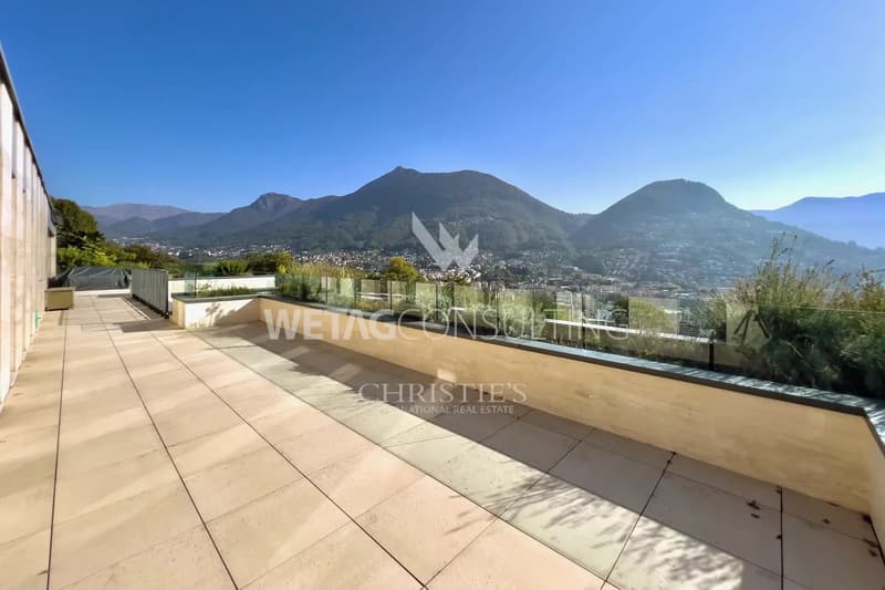 Lugano: moderne Penthouse-Wohnung mit grosser Terrasse & Blick auf den Luganersee zu verkaufen (10)