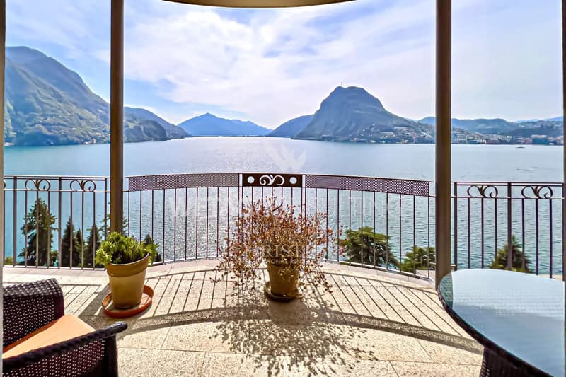 Lugano-Castagnola: Wohnung mit traumhaftem Blick auf den Luganersee zu verkaufen (1)