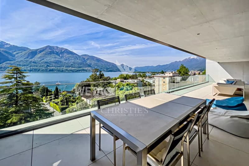 Minusio: Elegantes Luxus-Designer-Duplex-Penthouse zum Verkauf am Lago Maggiore mit herrlichem Seeblick (2)