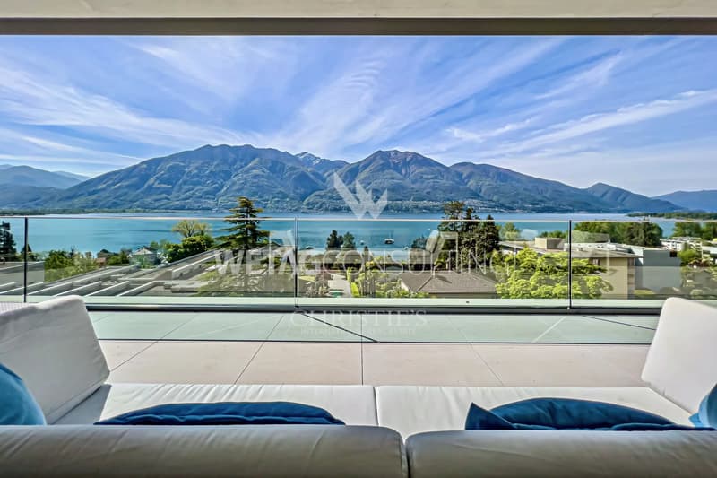 Minusio: Elegantes Luxus-Designer-Duplex-Penthouse zum Verkauf am Lago Maggiore mit herrlichem Seeblick (1)