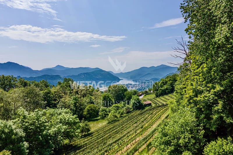 Lugano-Bosco Luganese: Schöne Villa mit grossem Baugrundstück von 3.581 m² & mit Blick auf den Luganer See zu verkaufen (12)