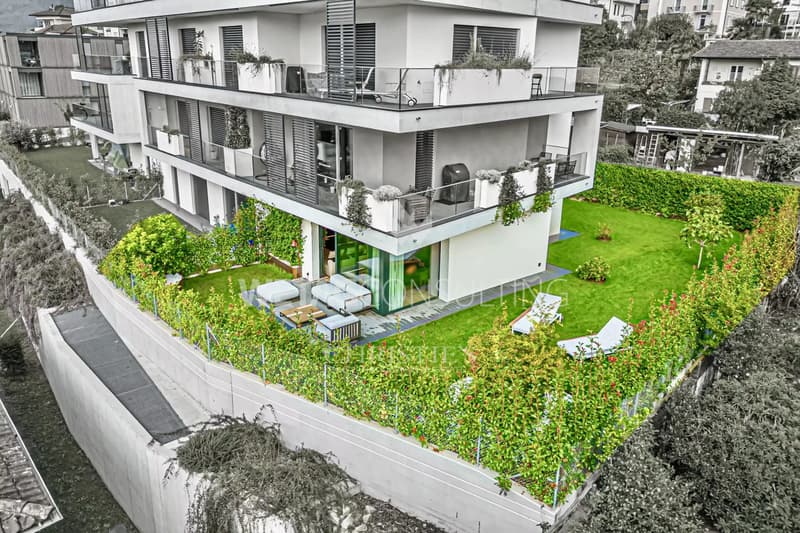 Minusio: Elegante & moderne Wohnung mit grosszügigem Privatgarten zu verkaufen (11)