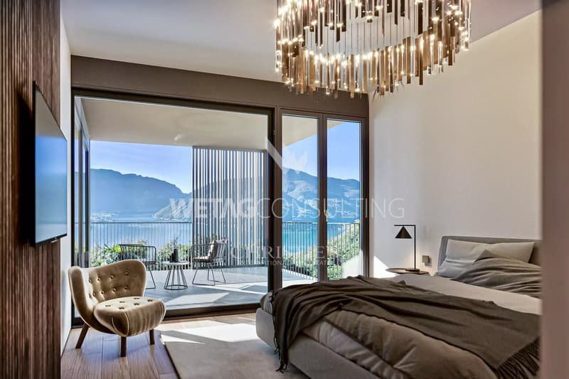 Residenza Carona: Moderne Wohnung mit atemberaubendem Seeblick in Lugano-Carona (6)