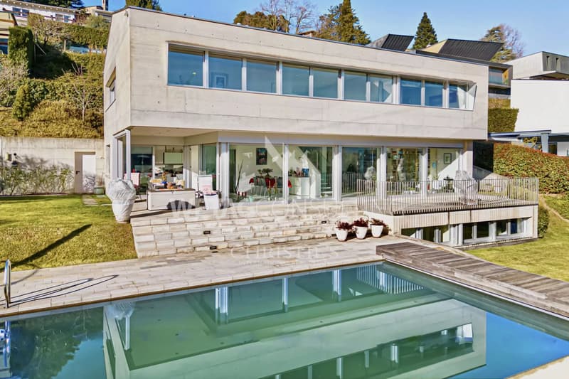 Moderne Villa mit Pool & Panoramablick in Breganzona zu verkaufen (1)
