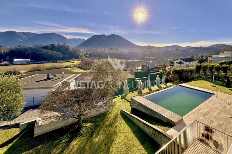 Moderne Villa mit Pool & Panoramablick in Breganzona zu verkaufen (2)