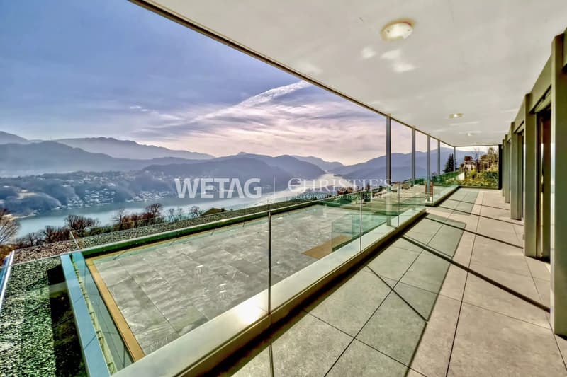 Prestigeträchtige Wohnung mit spektakulärem Blick auf den Luganersee in Vernate zu verkaufen (2)