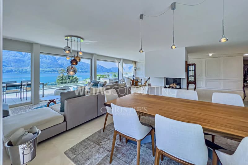 Minusio: Elegante lusso designer duplex penthouse in vendita sul Lago Maggiore con vista mozzafiato sul lago (8)