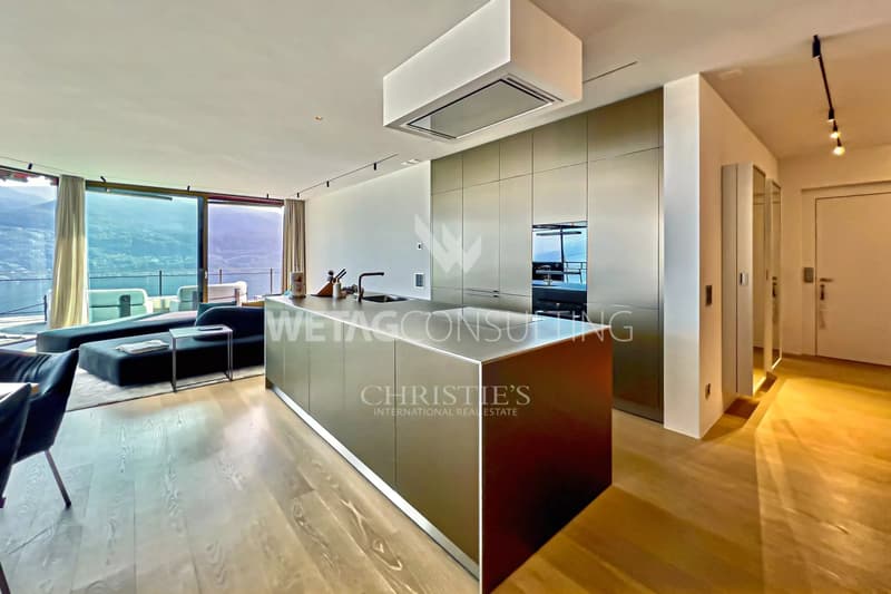 Exclusive apartment with 180 panoramic view of Lake Maggiore in Brissago for sale (4)