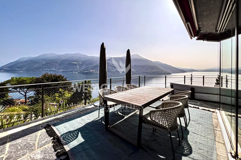 Exclusive apartment with 180 panoramic view of Lake Maggiore in Brissago for sale (6)