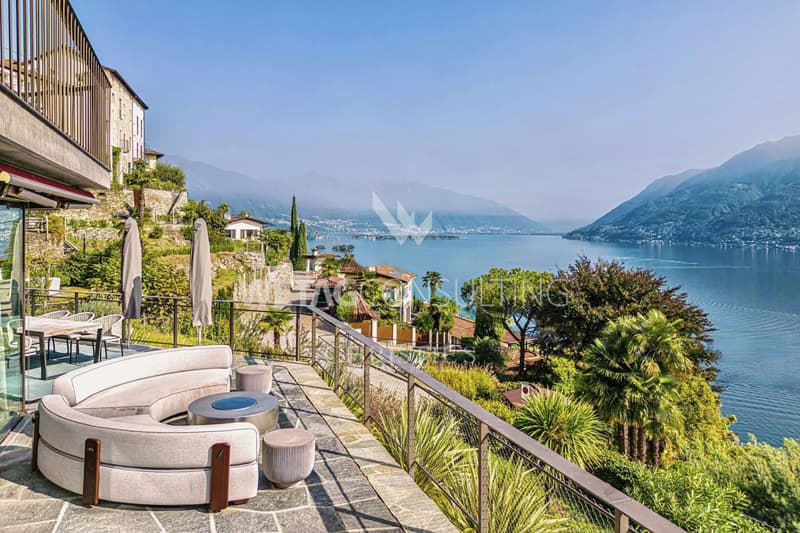 Exclusive apartment with 180 panoramic view of Lake Maggiore in Brissago for sale (1)