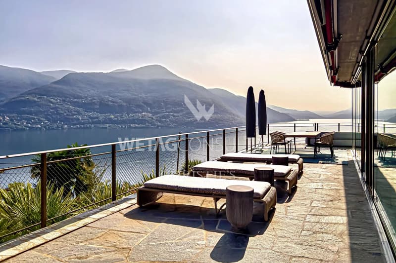 Exclusive apartment with 180 panoramic view of Lake Maggiore in Brissago for sale (2)