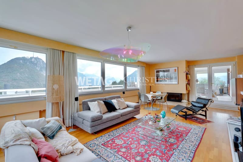 Elegante Penthouse-Wohnung mit Blick auf den Luganersee in Lugano-Carona zu verkaufen (3)