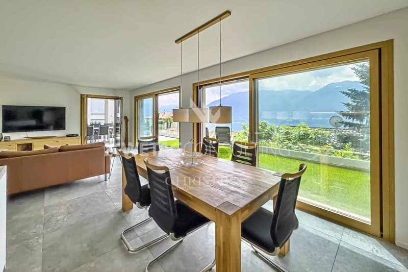 Residenz Cedrus: Appartamento moderno con giardino & vista lago meravigliosa a Minusio in vendita (9)
