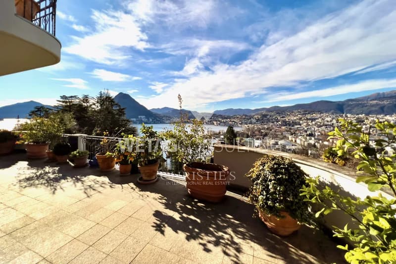 Ruvigliana: Appartement avec vue lac magnifique & piscine à vendre (2)