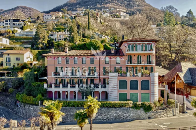 Lugano-Ruvigliana: appartement élégant avec vue imprenable sur le lac, piscine & jardin à vendre (1)