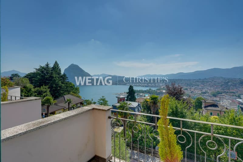 Lugano-Ruvigliana: elegante Wohnung mit atemberaubendem Seeblick, Pool & Garten zu verkaufen (2)