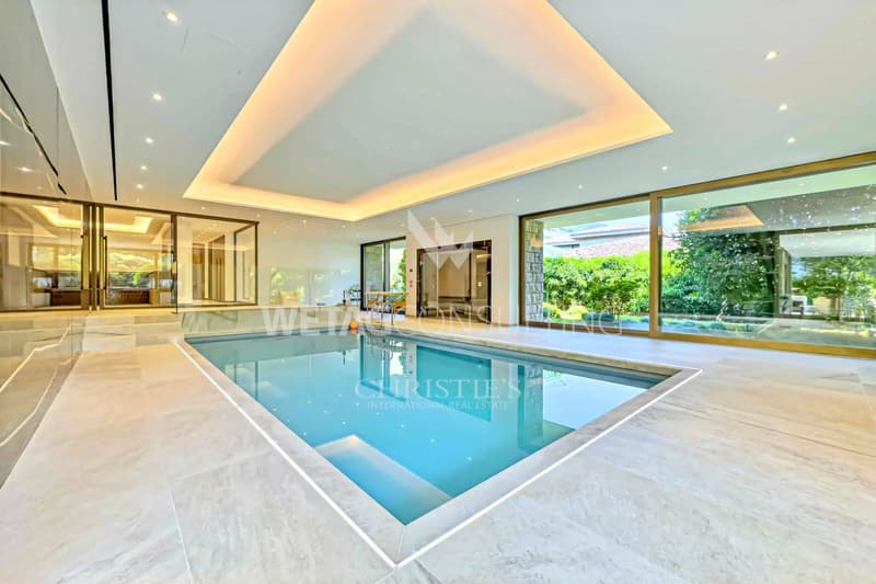 Lugano-Magliaso : villa somptueuse avec piscine intérieure, directement sur le lac de Lugano (5)