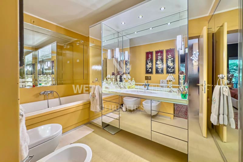 In vendita a Lugano-Gentilino: appartamento elegante con giardino privato & vista parziale sul lago di Lugano (6)