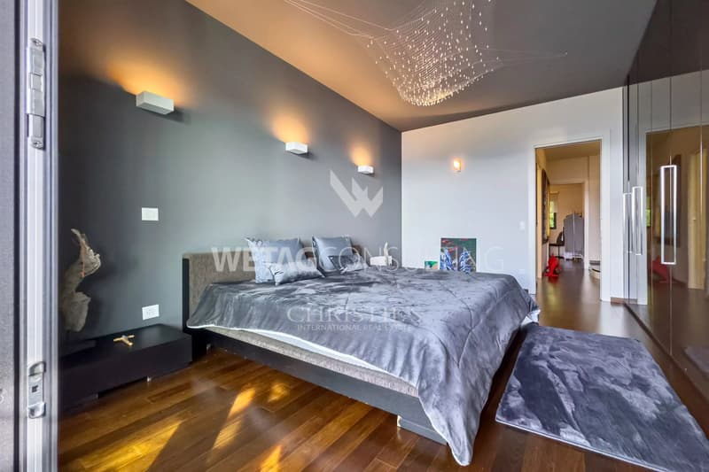 Lugano-Aldesago: penthouse moderno con una meravigliosa vista sul lago, terrazza sul tetto in vendita, anche possibile come seconda casa (8)