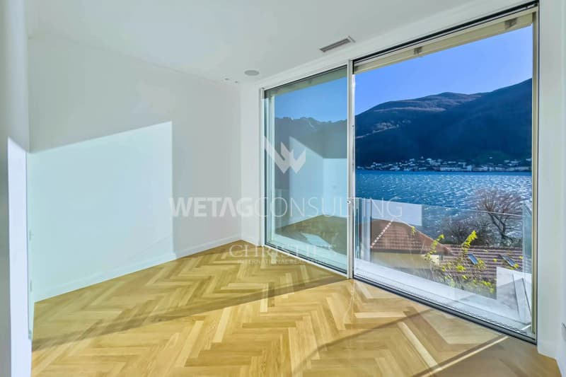 Lugano-Vico Morcote: Modern Villa with Spectacular View of Lake Lugano for Sale (8)
