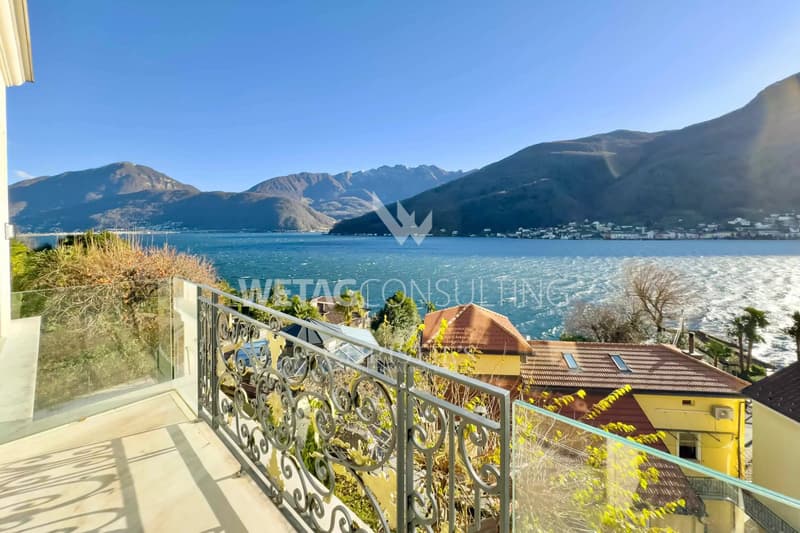 Lugano-Vico Morcote: Modern Villa with Spectacular View of Lake Lugano for Sale (1)