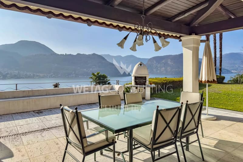 Lugano-Figino: Elegante Villa mit traumhafter Aussicht auf den Luganersee & Indoor-Pool zu verkaufen (11)