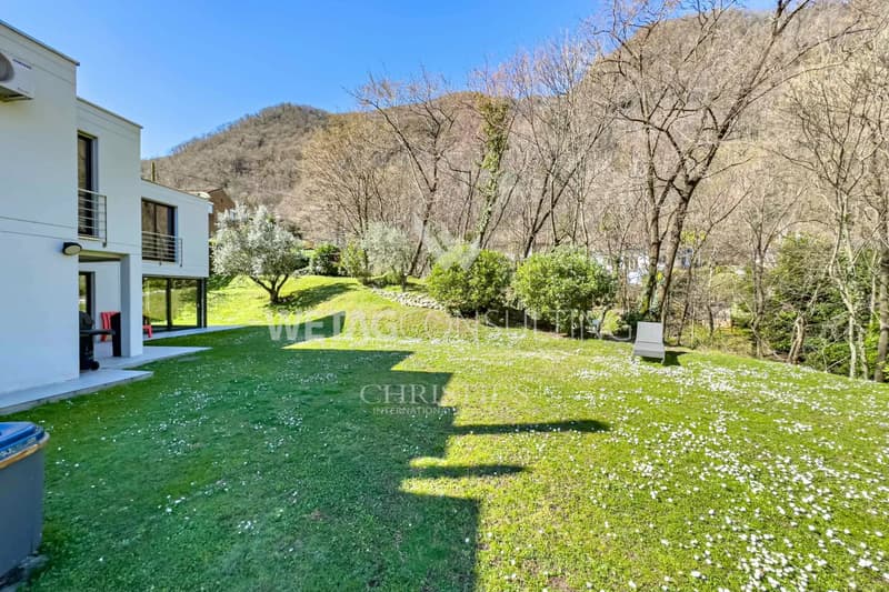 Lugano/Riva San Vitale : Villa moderne avec vue imprenable sur le lac de Lugano à vendre (12)