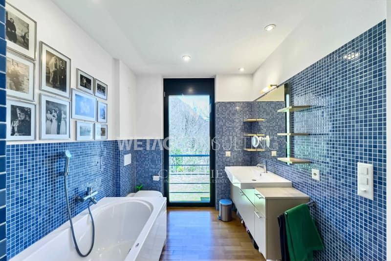 Lugano/Riva San Vitale : Villa moderne avec vue imprenable sur le lac de Lugano à vendre (9)