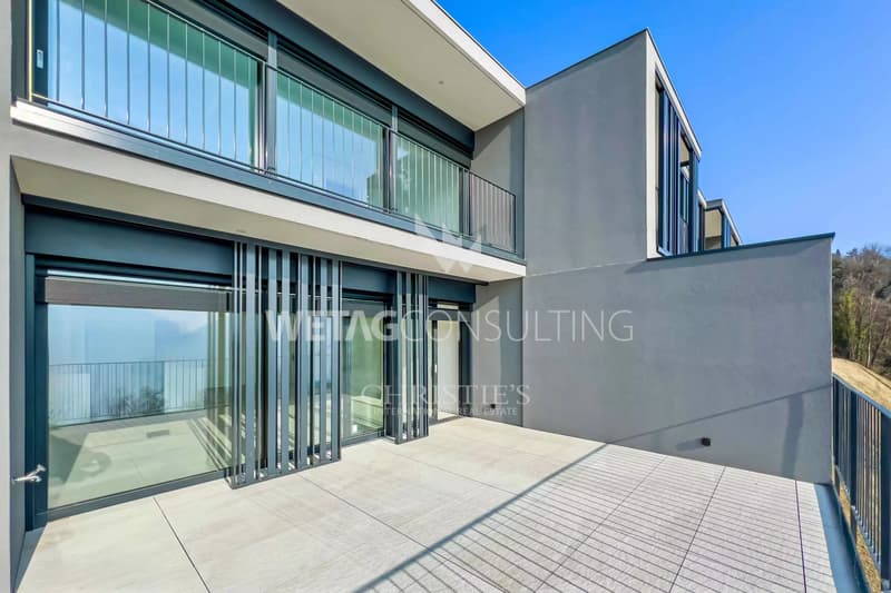 Lugano-Carona : appartement duplex moderne avec vue spectaculaire sur le lac de Lugano à vendre (7)