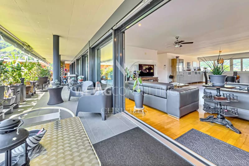 Lugano-Agno: appartamento penthouse in vendita vicino al Lago di Lugano (6)