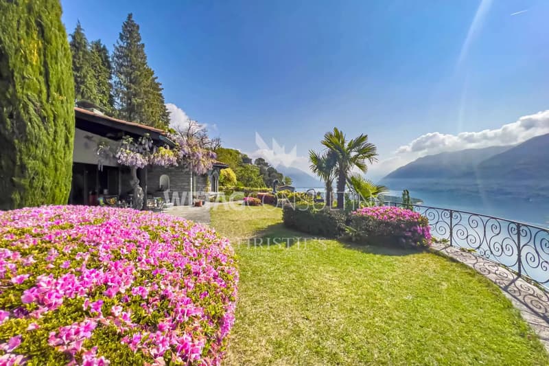 Villa mediterranea da ristrutturare in posizione ideale con vista lago a 180 gradi a Ronco sopra Ascona in vendita (10)