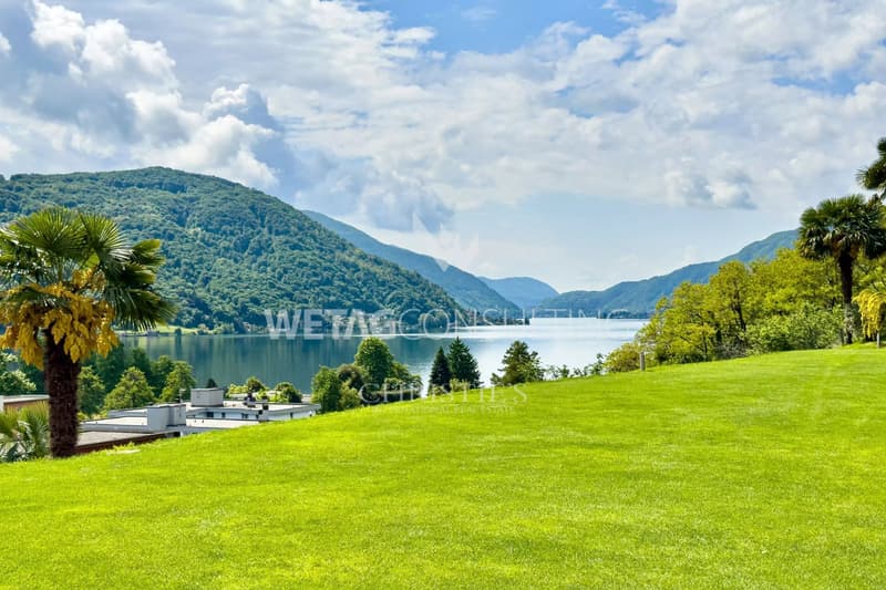 Lugano-Agno: Villa elegante con piscina infinity panoramica, sauna &amp; vista ampia sul lago di Lugano in vendita (2)