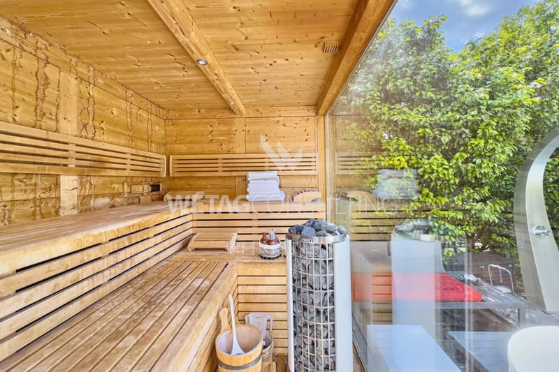 Lugano-Agno: Villa elegante con piscina infinity panoramica, sauna &amp; vista ampia sul lago di Lugano in vendita (8)