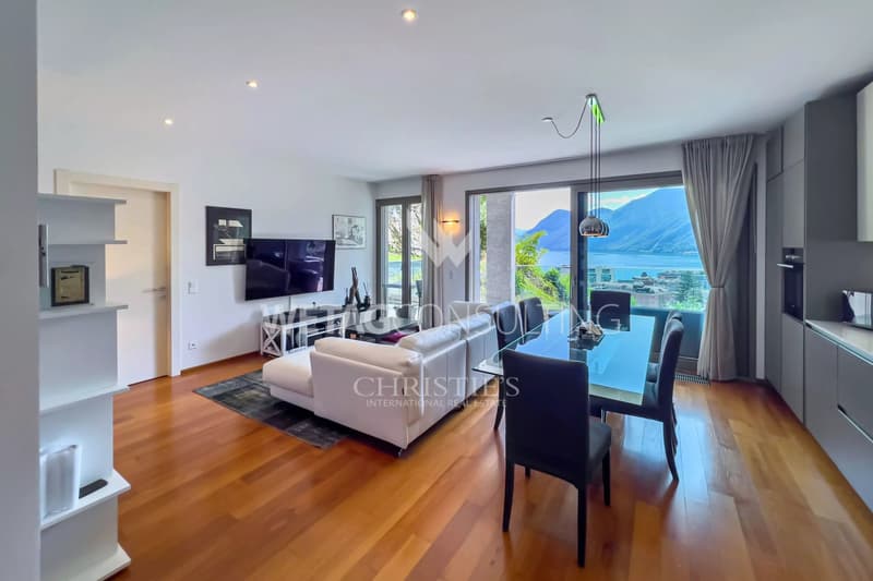 Lugano: appartamento moderno con vista lago in vendita, anche ideale come seconda casa (3)