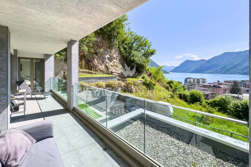 Lugano: appartamento moderno con vista lago in vendita, anche ideale come seconda casa (6)