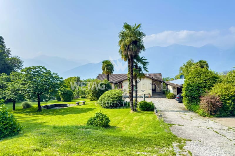 Propriété spacieuse dans le vert avec villa principale, maison d'hôtes et grotte indépendante, à vendre à Rivera-Monteceneri (12)