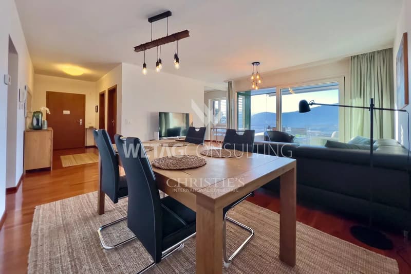 Cozy apartment in Montagnola with lake view &amp; private garden for sale (4)
