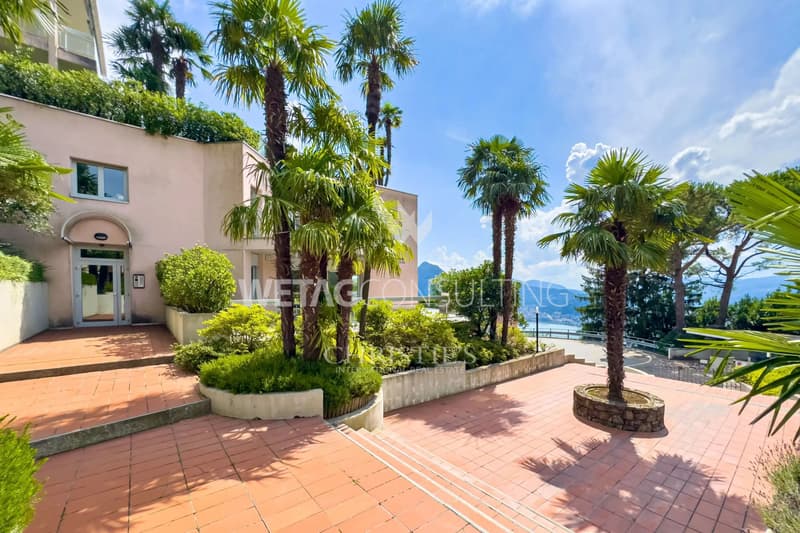 Lugano-Aldesago : appartement confortable avec une vue lac magnifique à vendre, également utilisable comme résidence secondaire (13)