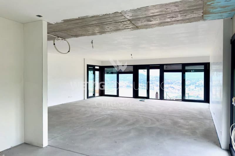 Appartamento in stato grezzo a Lugano-Albonago con giardino privato & vista sul lago ? perfetto anche come residenza di vacanza (3)