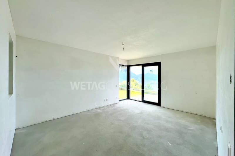 Appartamento in stato grezzo a Lugano-Albonago con giardino privato & vista sul lago ? perfetto anche come residenza di vacanza (7)