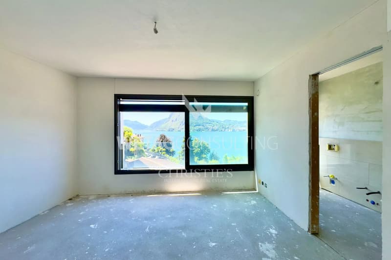 Appartement en état brut à vendre à Lugano-Castagnola, avec une vue magnifique sur le lac, idéal également en tant que résidence secondaire (5)