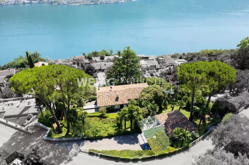 Flair méditerranéen sur le lac de Lugano : Villa élégante avec piscine & vue sur le lac à vendre, également possible comme résidence secondaire (1)